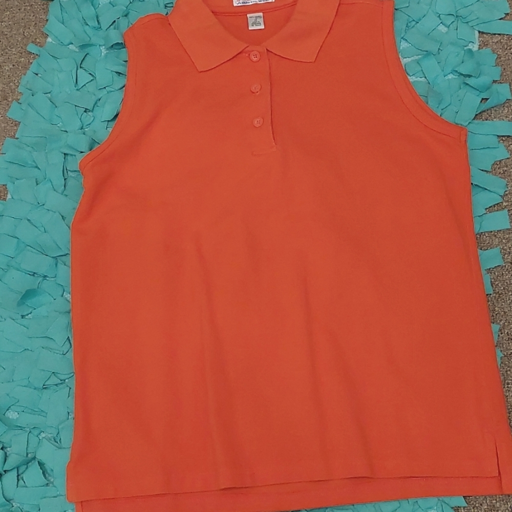 Cotton golf shirt.
